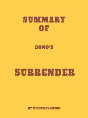 cover image of Summary of Bono's Surrender